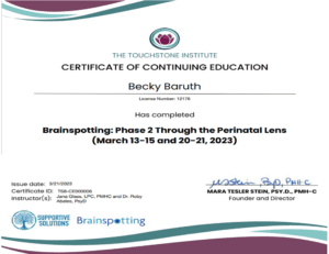 Becky Baruth Brainspotting Phase 2