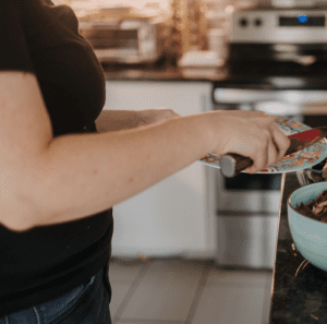 Omaha Doula Becky food prep