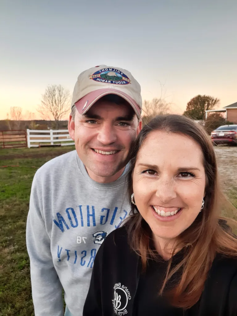 Becky Baruth Perinatal Therapist and husband